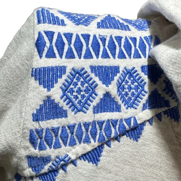 Anthropologie Lilka Embroidered Full Zip Jacket Women Small Peplum - Picture 6 of 11